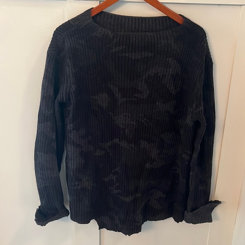 Generation Love black and grey camo sweater size L